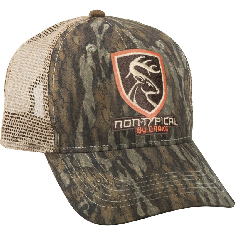 Drake Non-Typical Mesh Back Cap in Mossy Oak Bottomland Color
